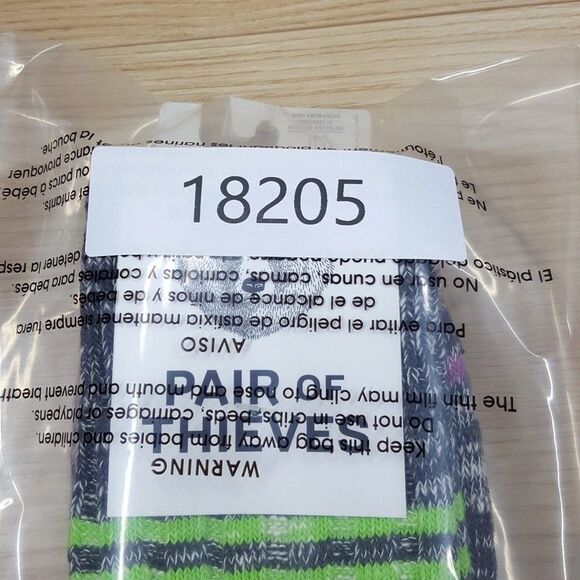 PAIR OF THIEVES Crew Socks Mens Gray 3-Pack Reinforced Toe Boot Length No Shift - Picture 5 of 5